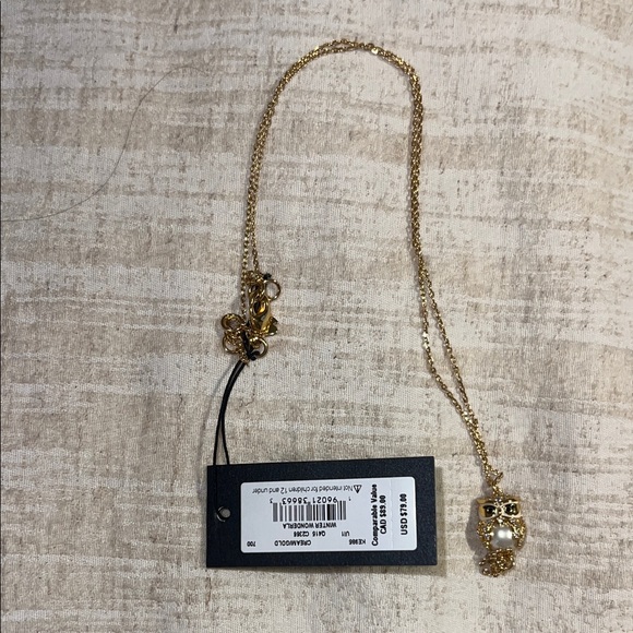 Kate Spade Gold Owl Pendant Necklace - Picture 2 of 5